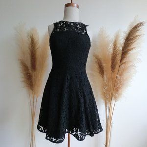 Black Lace Mini Dress